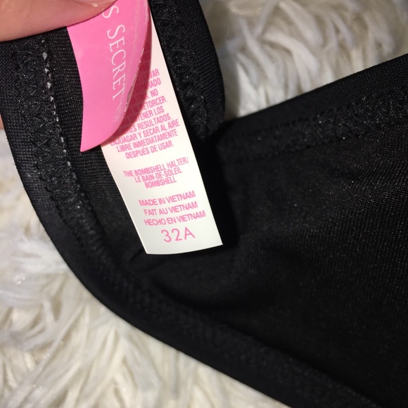 Victoria’s Secret Bombshell Bikini 32A Black - Picture 6 of 6